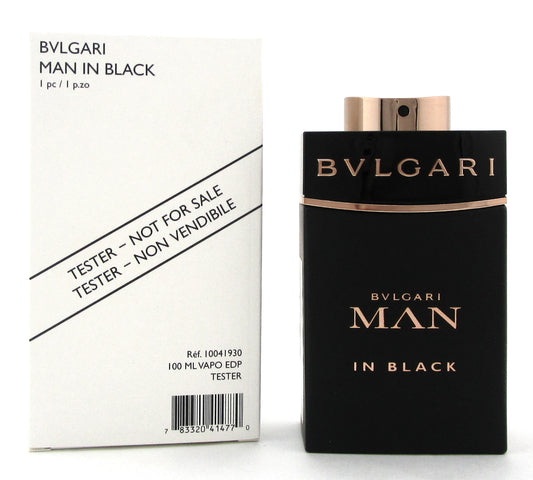 Bvlgari MAN in Black by Bvlgari 3.4 oz. Eau de Parfum Spray for Men. New Tester w/Cap