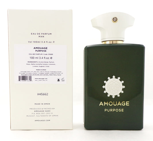 Amouage Purpose 3.4 oz./ 100 ml. Eau De Parfum Spray Unisex New Tester w/Cap