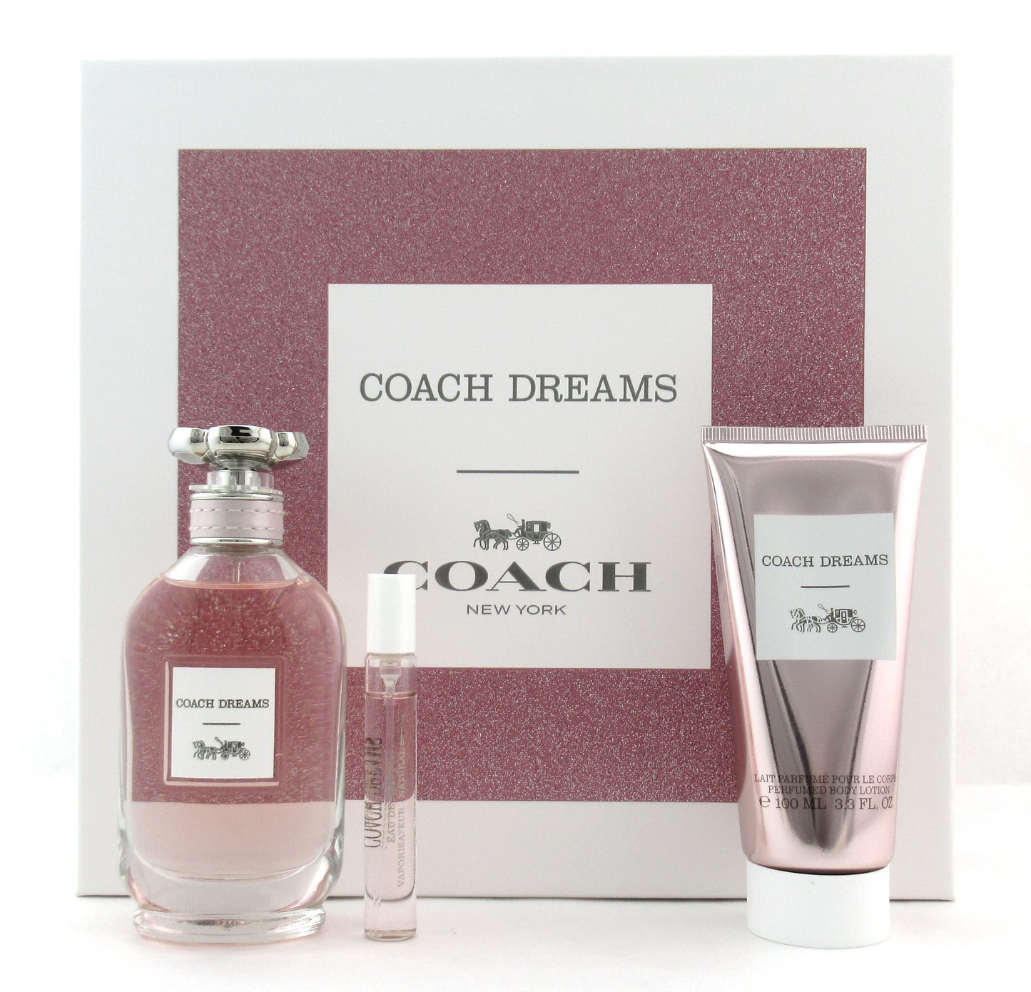 Coach Dreams by Coach EDP Spray 3.0 oz.+7.5ml.+B/Lotion 3.3 oz. SET for Women