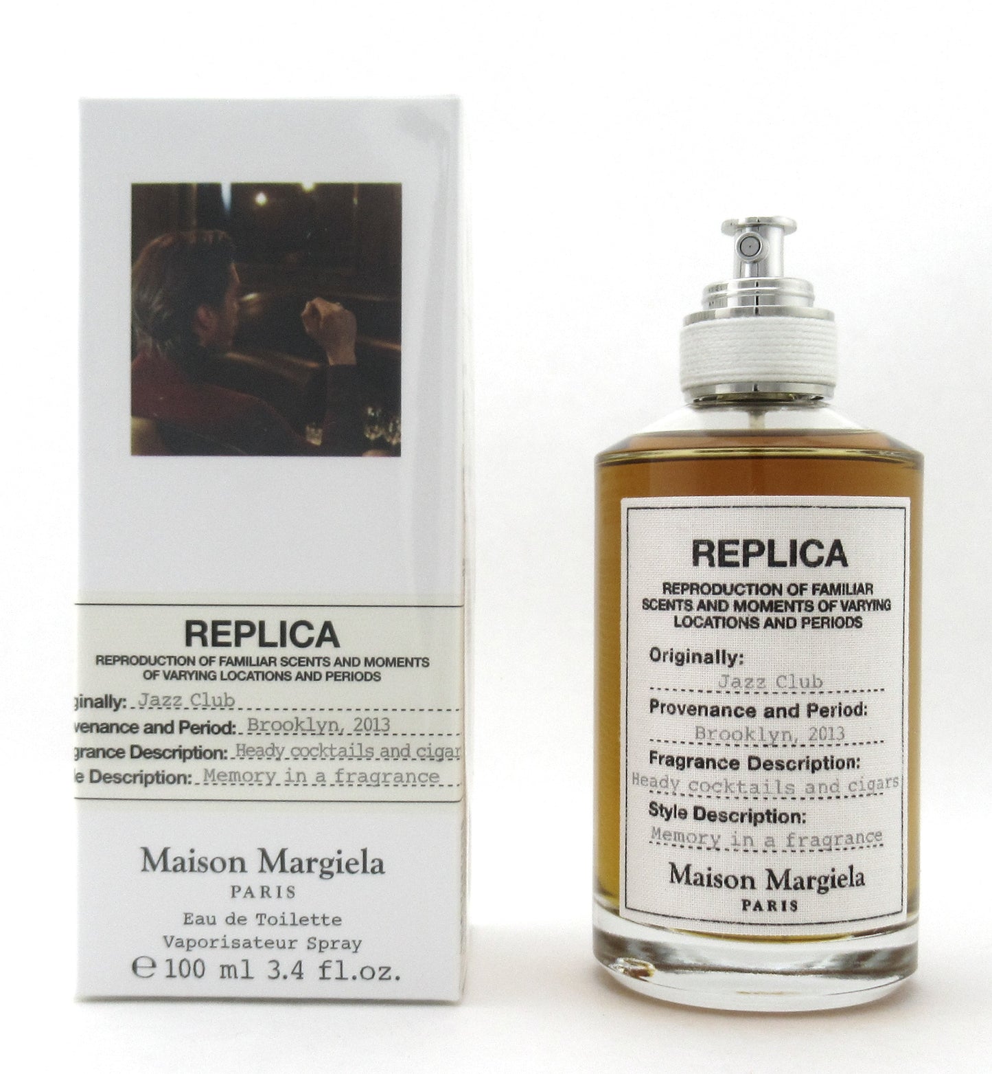 Replica Jazz Club by Maison Margiela 3.4 oz. EDT Refillable Spray for Men. New in Box