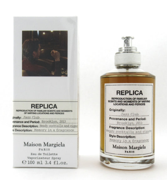 Replica Jazz Club by Maison Margiela 3.4 oz. EDT Refillable Spray for Men. New in Box