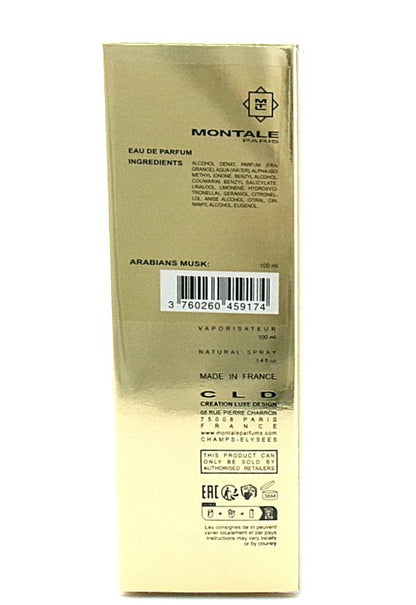 Montale ARABIANS MUSK 3.4 oz./ 100 ml. Eau de Parfum Spray UNISEX New Sealed Box