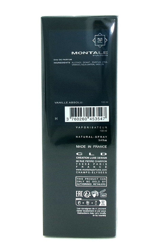 Montale VANILLE ABSOLU by Montale Paris 3.4 oz./ 100 ml. Eau de Parfum Spray Unisex New Sealed Box