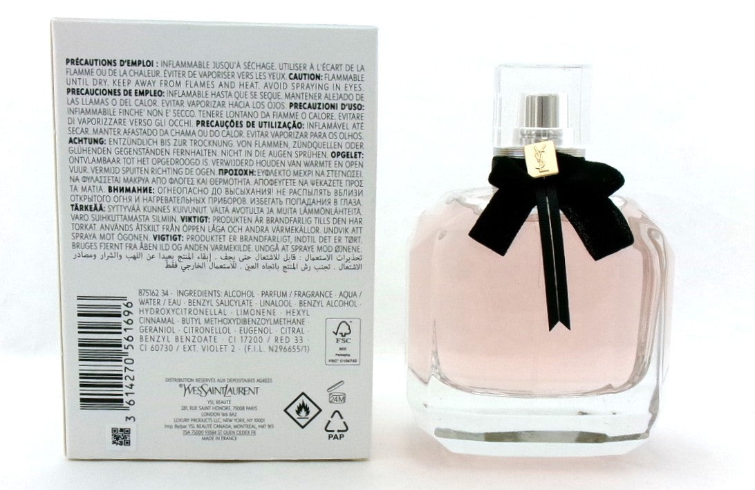 Mon Paris YSL 3.0 oz. Eau de Parfum Spray for Women. New Tester