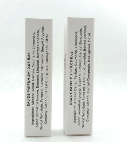Amouage MEMOIR Woman 0.06 oz. Eau de Parfum Sample Spray LOT OF 2 Vials DAMAGED