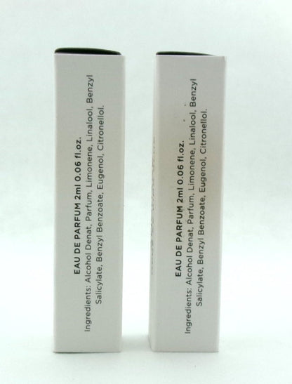 Amouage OPUS XV KING BLUE 0.06 oz. EDP Sample Spray LOT OF 2 Vials New. DAMAGED BOXES
