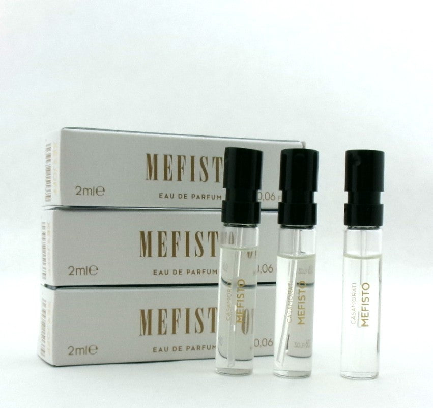 Casamorati MEFISTO by Xerjoff 0.06 oz. Eau de Parfum Sample Spray for Men. Lot of 3 Vials Damaged