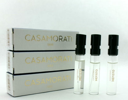 Casamorati MEFISTO by Xerjoff 0.06 oz. Eau de Parfum Sample Spray for Men. Lot of 3 Vials Damaged