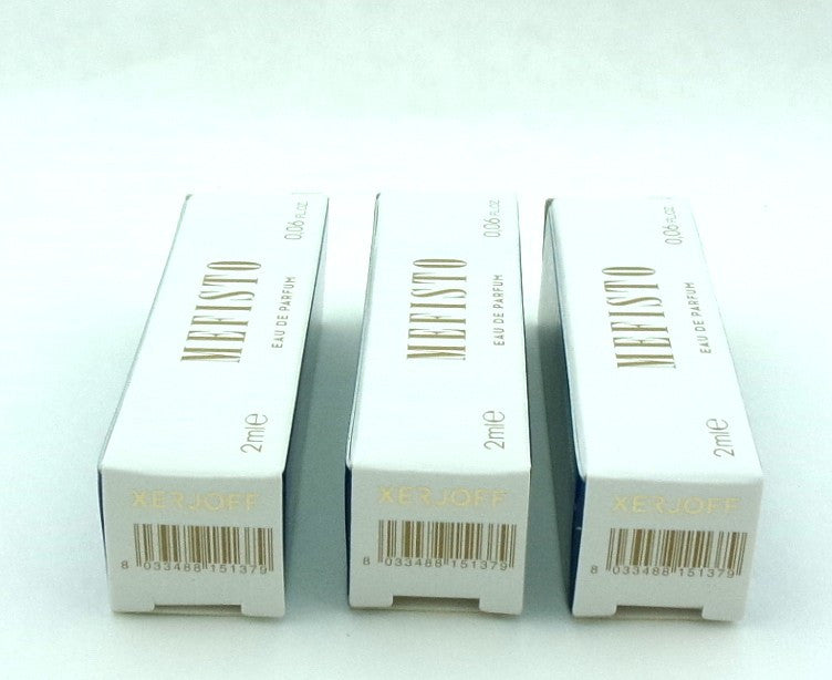 Casamorati MEFISTO by Xerjoff 0.06 oz. Eau de Parfum Sample Spray for Men. Lot of 3 Vials Damaged
