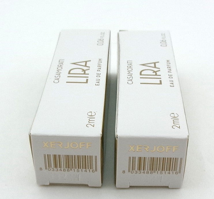 Casamorati LIRA by Xerjoff 0.06 oz. EDP Sample Spray for Women. New Lot of 2 Vials Damaged