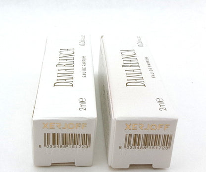 Casamorati DAMA BIANCA by Xerjoff 0.06 oz. Eau de Parfum Sample Spray for Women. Lot of 2 Vials Damaged