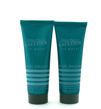 Jean Paul Gaultier "Le Male" 2.5 oz./ 75ml. Shower Gel. Lot of 2. New