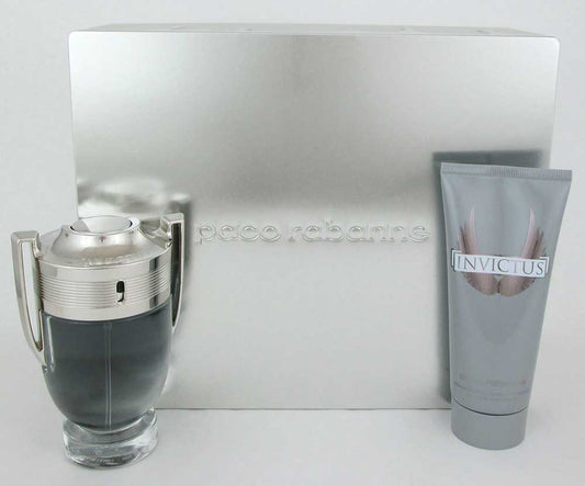 Invictus by Paco Rabanne Set: 3.4 oz.EDT+3.4 oz.All Over Shampoo.NIB