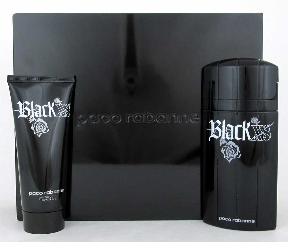 Black Xs by Paco Rabanne 3.4oz.EDT Spray+ 3.4oz.Sh/Gel Set for Men