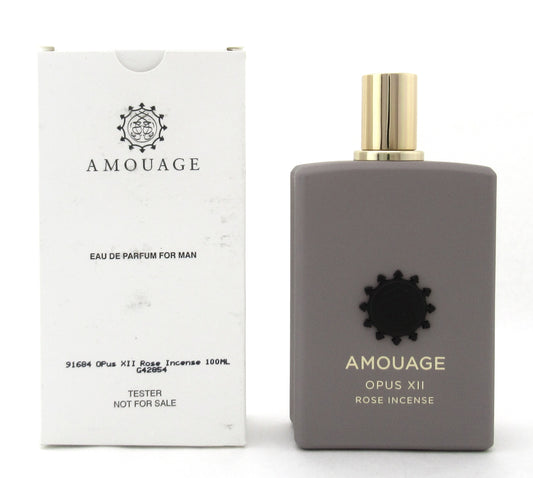 Amouage OPUS XII ROSE INCENSE 3.4 oz./ 100 ml. Eau De Parfum Spray for Man New Tester NO Cap