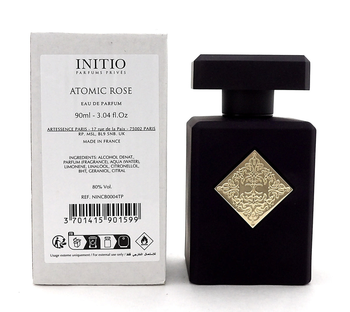 INITIO Atomic Rose  3.04 oz./ 90 ml. Eau de Parfum Spray for Women. New Tester