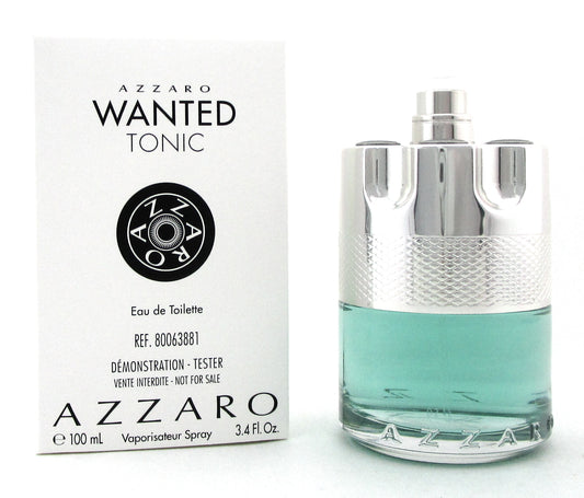 Azzaro Wanted Tonic by Azzaro 3.4 oz. Eau de Toilette Spray for Men. New Tester