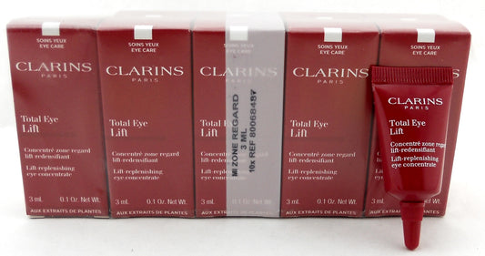 CLARINS Total Eye Lift Eye Concentrate Serum Travel Size 3 ml./0.1 oz. LOT of 10