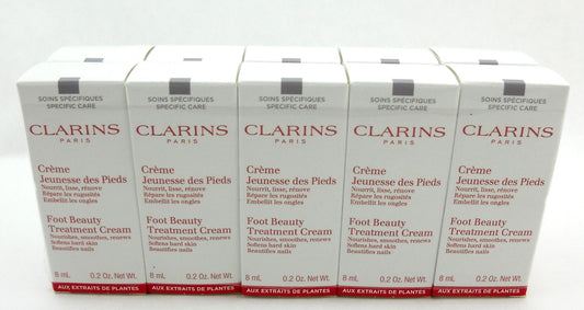 Clarins Foot Beauty Treatment Cream 0.2 oz./ 8 ml. New in Box LOT of 10 Samples