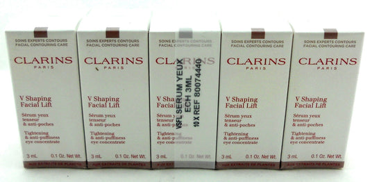 Clarins V Shaping Facial Lift Eye Serum Travel size 3 ml/0.1 oz. LOT of 10 Boxes