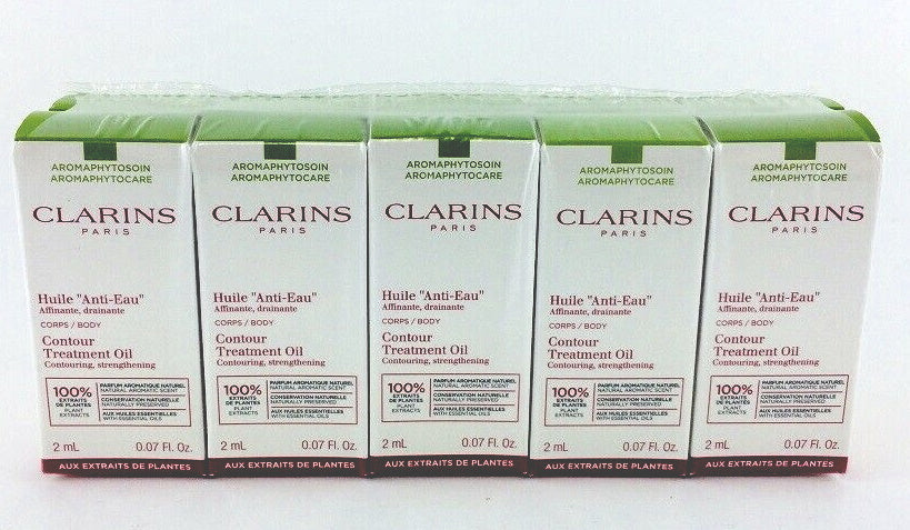 Clarins Huile Anti Eau Contour Treatment Oil Travel size 2 ml. LOT of 10 Sealed