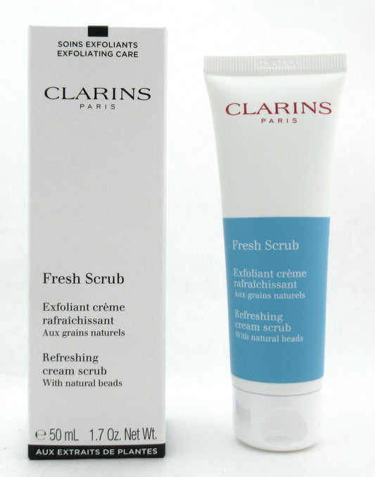 Clarins Fresh Scrub Refreshing Scrub Cream with natural beads 50 ml./1.7 oz. New Tester