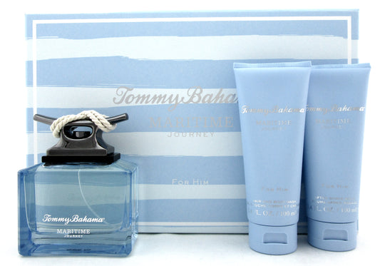 Maritime Journey by Tommy Bahama 4.2oz EDC Spr+3.4oz Sh/Gel+3.4oz ASh/Balm. SET