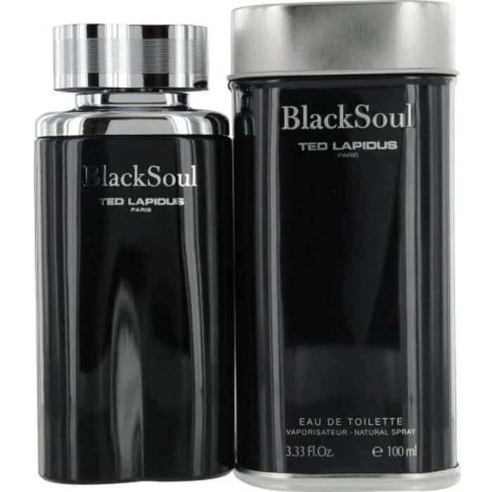 Black Soul Cologne by Ted Lapidus 3.3 oz. Eau de Toilette Spray for Men. New Box