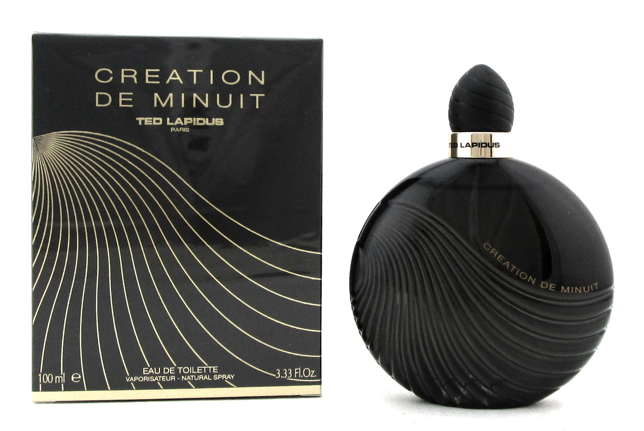Creation de Minuit by Ted Lapidus 3.3 oz. Eau de Toilette Spray for Women. New