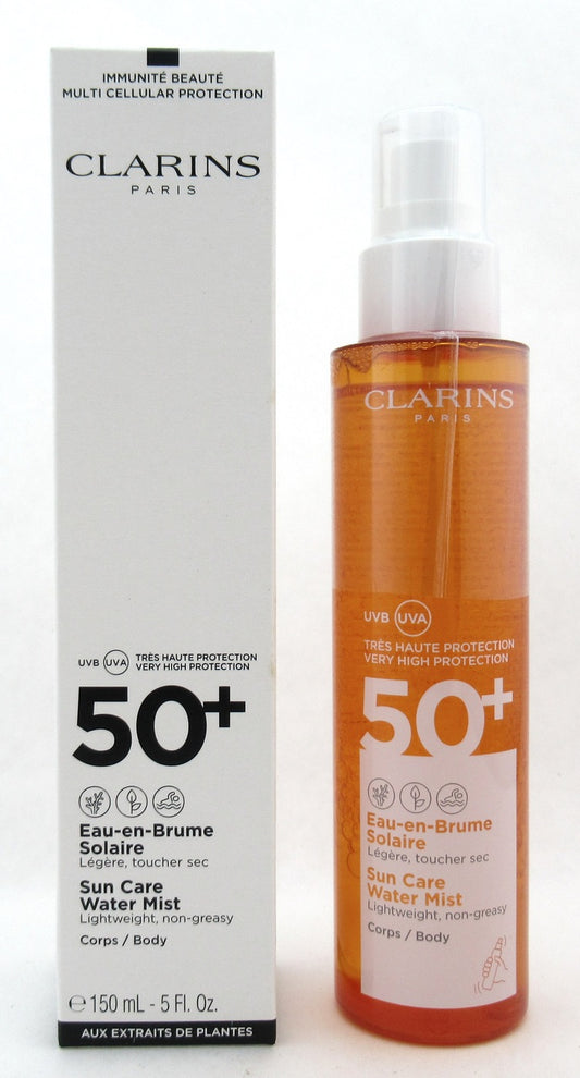 Clarins Sun Care Water Mist SPF 50+ for Body 150 ml./5 oz. New Tester