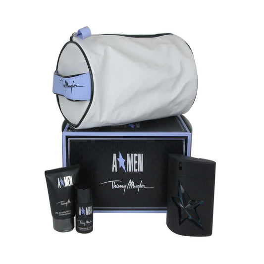 Angel A*MEN Thierry Mugler EDT 3.4 oz.Spray+Shampoo 1.7 oz+Deo Stick