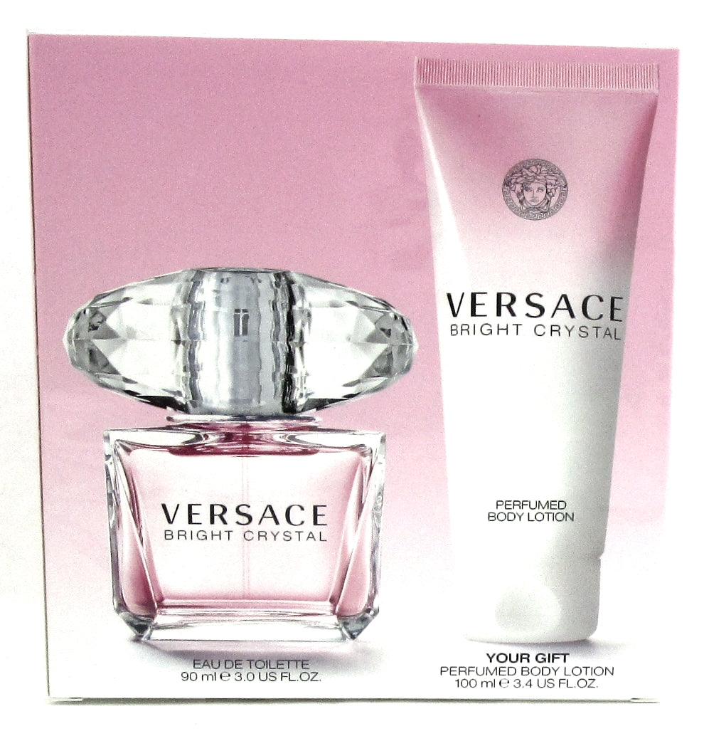 Versace Bright Crystal Travel Set for Women 3.0 oz.EDT+ 3.4 oz.Lotion