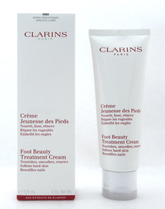 Clarins Foot Beauty Treatment Cream 4 oz/ 125 ml New In Retail Box