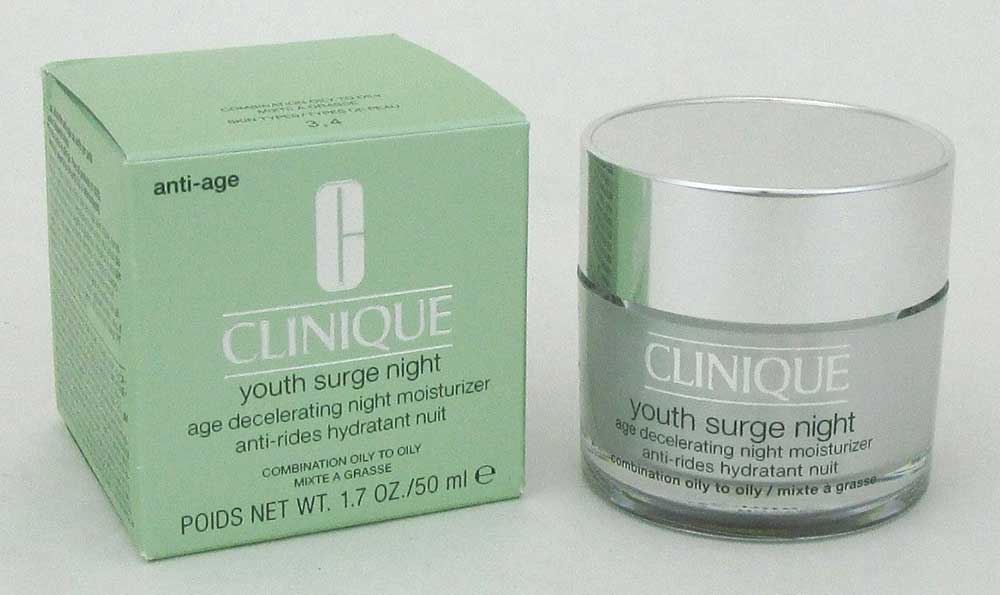 Clinique Youth Surge Age Decel. Night Moisturizer Comb/Oily 1.7ozDamg