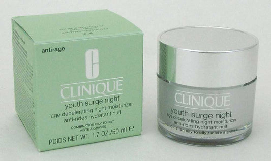 Clinique Youth Surge Age Decel. Night Moisturizer Comb/Oily 1.7ozDamg