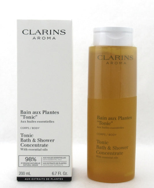 Clarins Tonic Bath & Shower Concentrate 200 ml./ 6.8 oz. New Tester