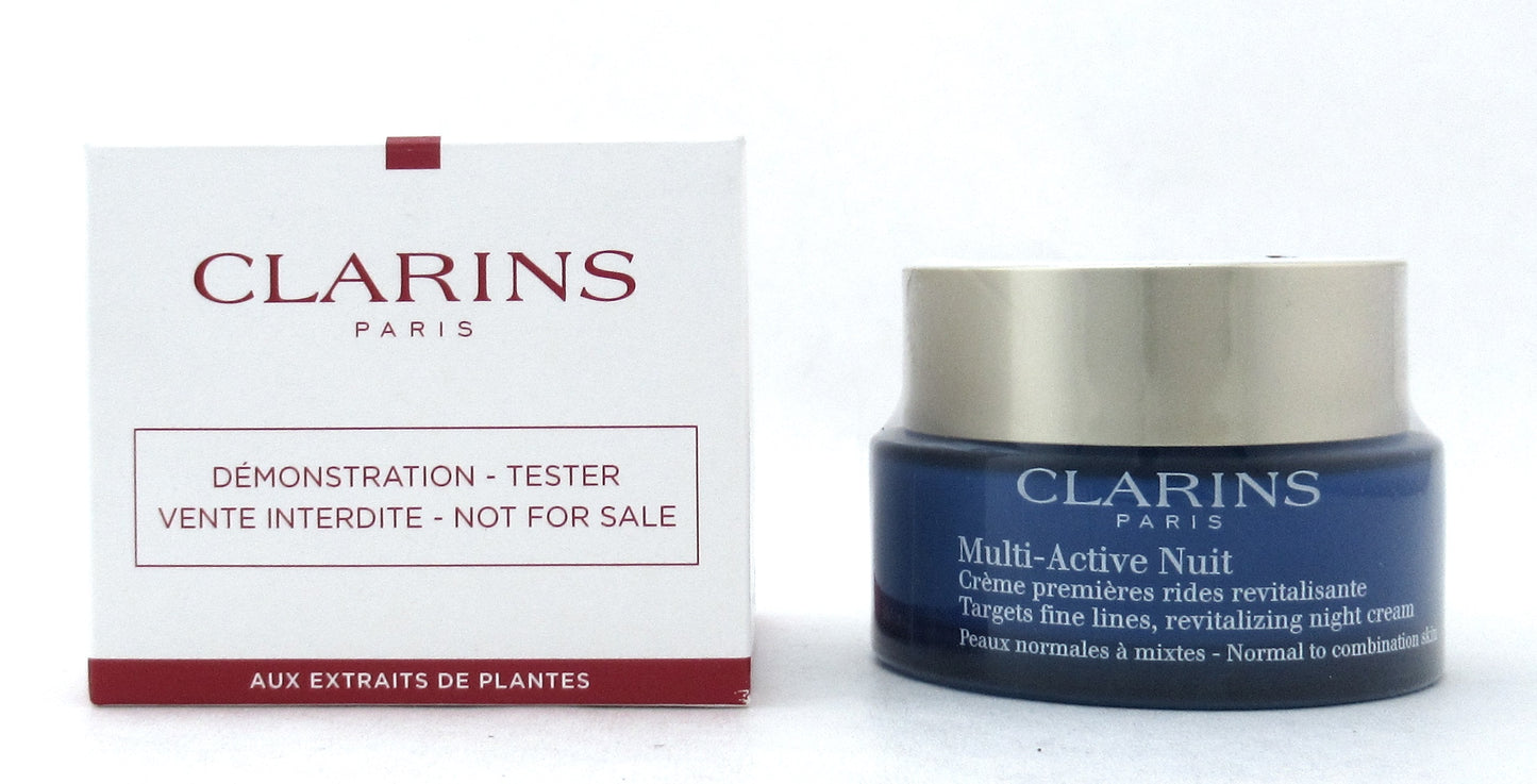 Clarins Multi-Active Night Cream Normal to Combination Skin 50 ml./ 1.6 oz. New Tester