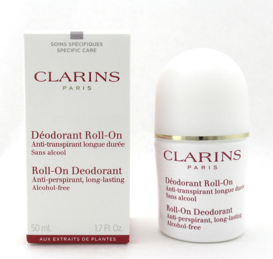 Clarins Roll On Deodorant Antiperspirant Alcohol-free 1.7 oz.
