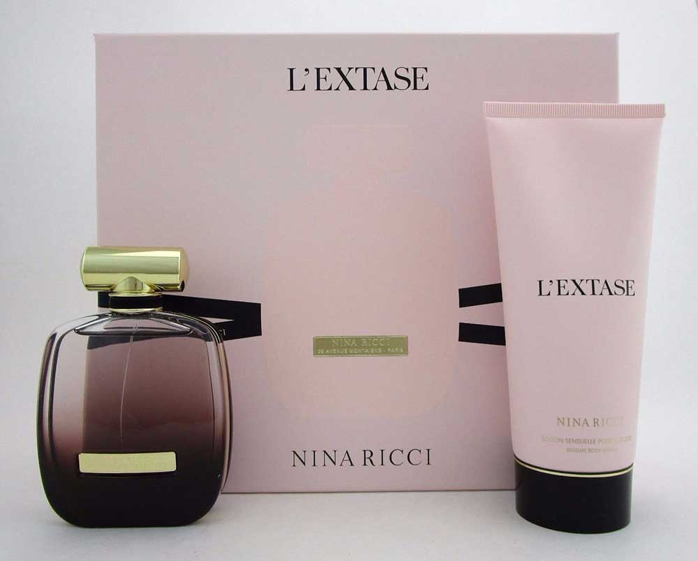 Nina Ricci L'Extase 2Pcs Set for Women: EDP Spray 2.7oz. + B/L 6.8oz.