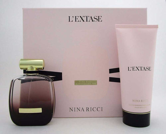 Nina Ricci L'Extase 2Pcs Set for Women: EDP Spray 2.7oz. + B/L 6.8oz.