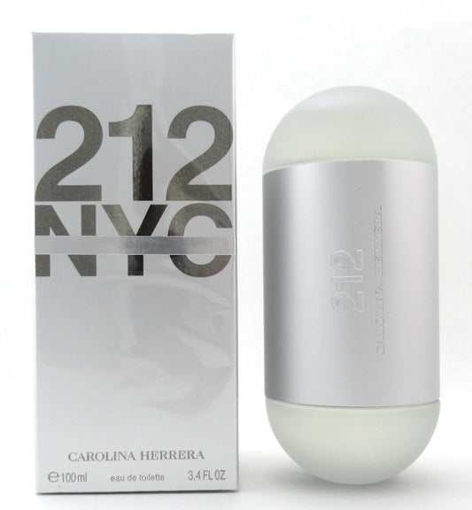 212 NYC by Carolina Herrera 3.4 oz./100 ml. EDT Spray for Women New Damaged Box