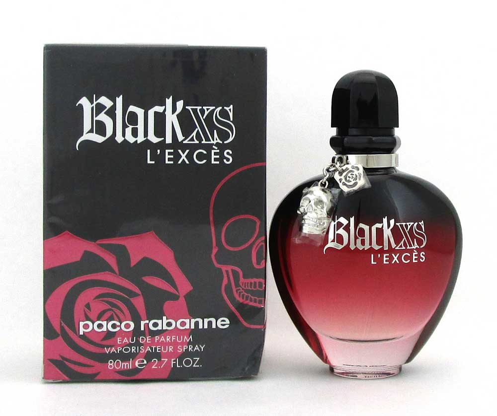 Black XS L'exces Paco Rabanne Eau de Parfum Spray 2.7oz.*Damaged Box
