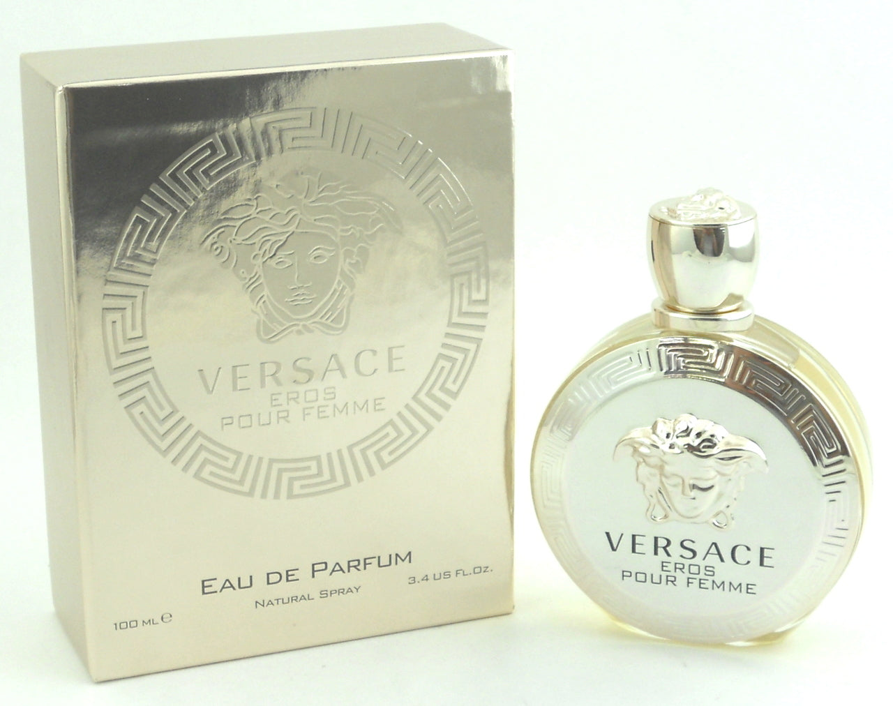 Versace Eros Pour Femme Eau De Parfum Spray 3.4 oz./100 ml.Sealed.NIB