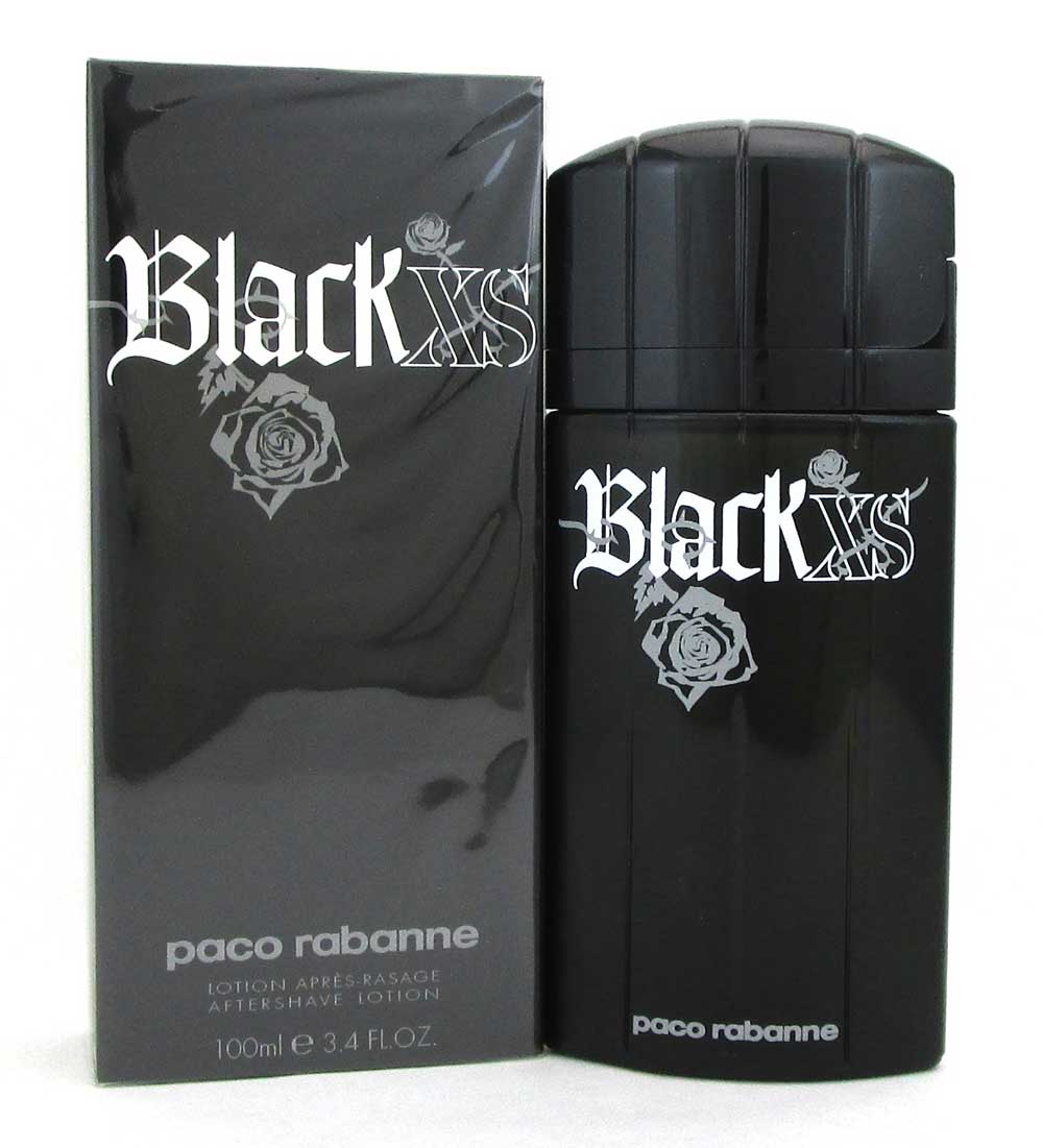 Black XS by Paco Rabanne After Shave Lotion Splash 3.4 oz. for Men