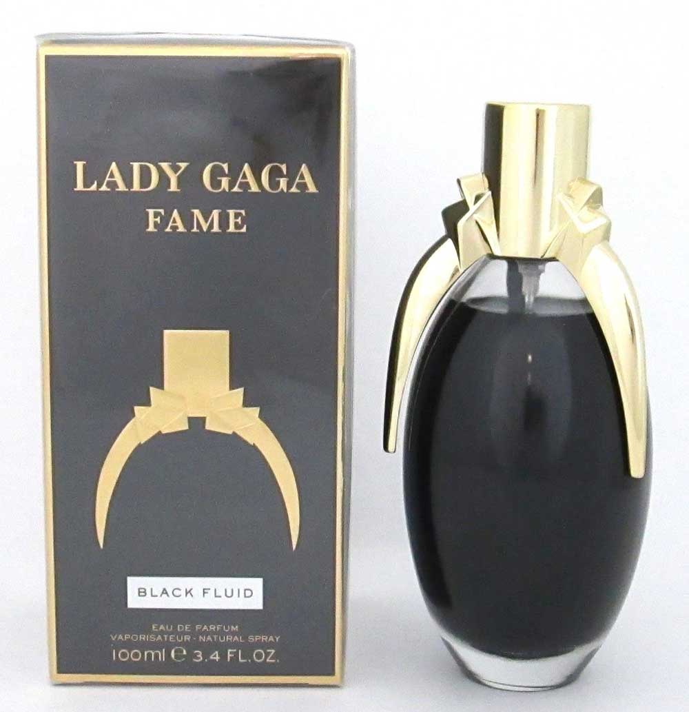 Lady Gaga Fame Black Fluid Eau De Parfum Spray For Women 3.4 oz. NIB