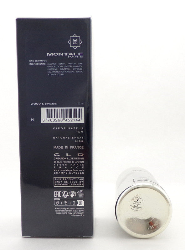 Montale WOOD & SPICES 3.4 oz./ 100 ml. Eau de Parfum Spray Unisex. New Sealed Box
