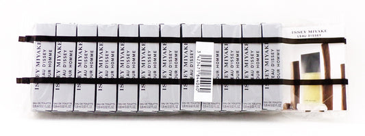 L'Eau D'Issey by Issey Miyake 0.02 oz./ 0.8 ml. Eau de Toilette Vial Spray for Men New Lot of 12