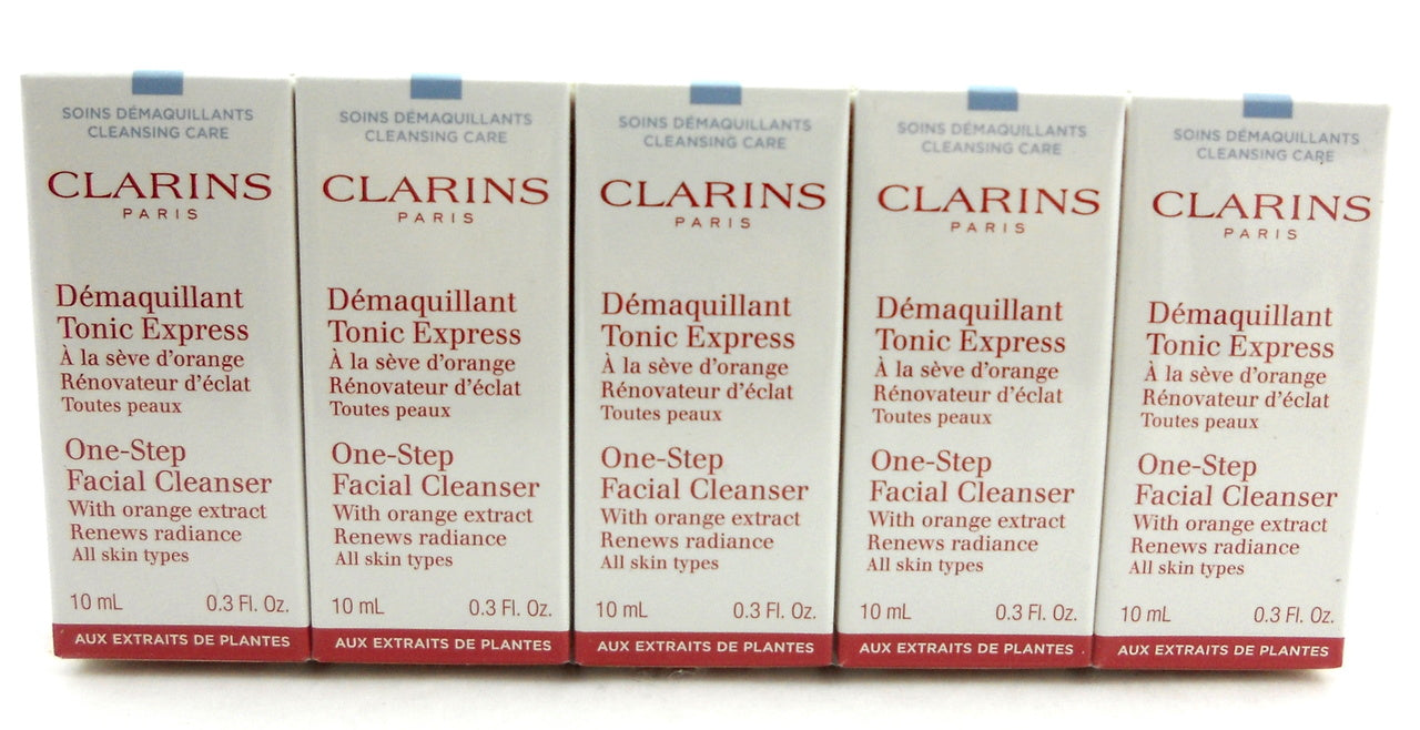 Clarins One-Step Facial Cleanser All Skin Types Travel Size 0.3 oz LOT of 10
