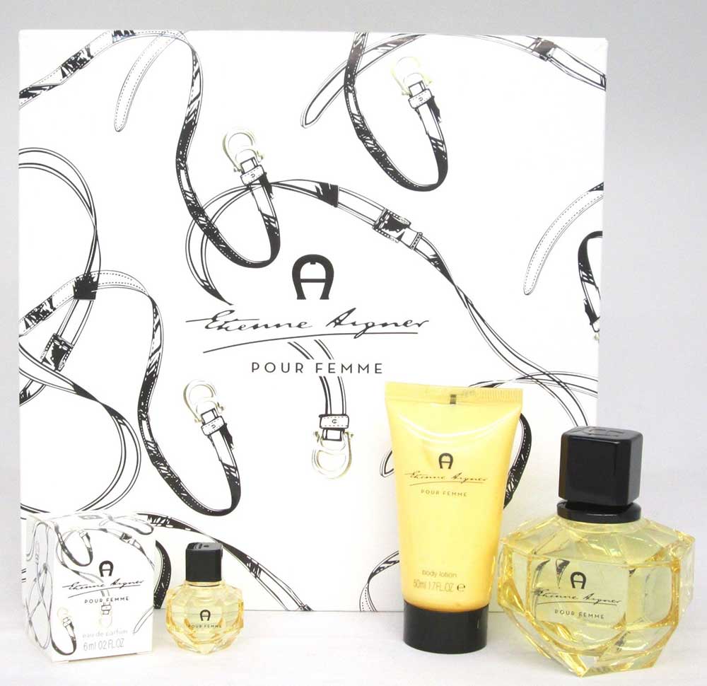 Etienne Aigner Pour Femme Women's Set EDP 3.4 oz+B/Lot1.7 oz+EDP Mini