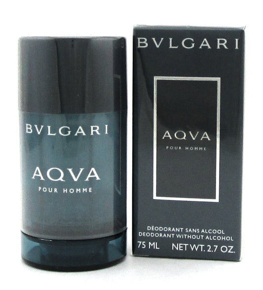 Bvlgari Aqva Pour Homme Deodorant Stick Without Alcohol 2.7oz./ 75ml. New Sealed